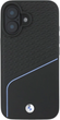 Etui plecki BMW Sign Leather Textured And Line MagSafe do Apple iPhone 16 Black (BMHMP16S23RDCLK) - obraz 3