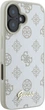Etui Guess Peony Script Logo MagSafe do Apple iPhone 16 White (GUHMP16SPGPYSH) - obraz 4