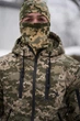 Теплый головной убор балаклава шапка флисовая пиксель надежная защита от холода и ветра во время выполнения любых полевых задач - изображение 4