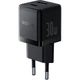 Адаптер сетевой - блок питания Baseus Palm Fast Charger 2 порта 1USB + 1Type-C 30W черный - изображение 1