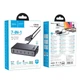Адаптер сетевой HOCO C151A USB, 6Type-C, QC, черный - изображение 8