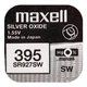 Батарейка SR927 (395) Maxell 1,55V silver oxide (1 шт.) - изображение 1
