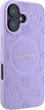 Etui Guess Saffiano Peony Classic Logo MagSafe do Apple iPhone 16 Purple (GUHMP16SPSAPSMEU) - obraz 4