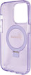Etui plecki Guess Ring Stand Script Glitter MagSafe do Apple iPhone 13 Pro/13 Purple (3666339156688) - obraz 7