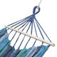 Hamak Nils Camp NC9004 z drewnianą belką 70 cm i metalowym uchwytem Niebiesko-Ciemnoniebieski (5907695593471) - obraz 2