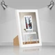 Фоторамка пластиковая 13х18 багет: AM1513-015-3 Белый (с глянцевым стеклом 1-1.5мм, двп с ножкой) EmojiFrame - изображение 1