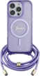 Etui Guess Crossbody Cord Script MagSafe do Apple iPhone 16 Pro Max Purple (GUHMP16XHCTSGNSU) - obraz 1