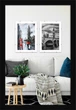 Фоторамка пластиковая 20х30 багет: AM1513-1112Ч Черный (с антибликовым стеклом 2мм, двп) EmojiFrame - изображение 3