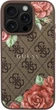 Etui Guess 4G Flowers Print MagSafe do Apple iPhone 16 Pro Max Brown (GUHMP16XP4ROPEMCW) - obraz 2