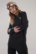 Худи BURTON W OAK LONG PULLOVER HOODIE true black heather - 20840-B11 - M - изображение 1