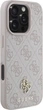 Etui Guess 4G Small Classic MagSafe do Apple iPhone 16 Pro Max Pink (GUHMP16XP4SM4MP) - obraz 4