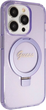 Etui plecki Guess Ring Stand Script Glitter MagSafe do Apple iPhone 13 Pro Max Purple (3666339156695) - obraz 4