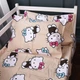 Простынь MirSon Полуторная Евро 150х220 см 17-0866 Hello Kitty Style Бязь (2200012065198) - изображение 1