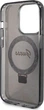 Etui plecki Guess Ring Stand Script Glitter MagSafe do Apple iPhone 14 Pro Black (3666339156305) - obraz 7