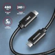Кабель Axagon BUCM2-CM30AB USB-C - USB-C 2.0, PD 240W, 5A 3 м Black - зображення 4