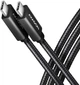 Кабель Axagon BUCM32-CM20AB USB-C - USB-C 3.2 Gen 2, PD 100W, 5A, 4K HD 2 м Black - изображение 1