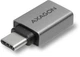 Адаптер Axagon RUCM-AFA USB 3.0 Type-C Male - Type-A Female ALU Silver - зображення 2