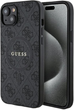 Etui plecki Guess 4G Collection Leather Metal Logo MagSafe do Apple iPhone 14/15/13 Black (3666339226282) - obraz 1