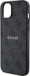 Etui plecki Guess 4G Collection Leather Metal Logo MagSafe do Apple iPhone 14/15/13 Black (3666339226282) - obraz 6