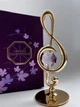 Фигурка с камнями Swarovski Музыкальный ключ 8 см 160996 - изображение 2