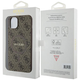 Etui plecki Guess 4G Collection Leather Metal Logo MagSafe do Apple iPhone 14/15/13 Brown (3666339226428) - obraz 8