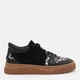 Жіночі кеди шкіряні низькі Ashoes 646 37 24 см Чорний/Леопард (ROZ6501004788) - зображення 1