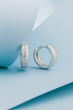 Серьги-кольца (конго) серебряные дорожка с фианитами Silver Style (21111.10 sku:2300104298135) - изображение 2