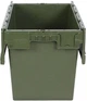 Ящик пластиковый (600х400х435) сплошной, оливковый - изображение 4
