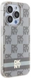 Etui DKNY IML Checkered Mono Pattern & Printed Stripes MagSafe do Apple iPhone 14 Pro Beige (3666339269470) - obraz 4