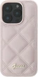 Etui Guess Quilted Metal Logo do Apple iPhone 16 Pro Pink (GUHCP16LPSQSQSP) - obraz 2
