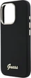 Etui Guess Silicone Script Metal Logo & Frame do Apple iPhone 16 Pro Black (GUHCP16LSMBSLK) - obraz 6