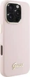 Etui Guess Silicone Script Metal Logo & Frame do Apple iPhone 16 Pro Pink (GUHCP16LSMBSLP) - obraz 4