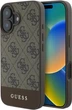 Etui Guess 4G Bottom Stripe do Apple iPhone 16 Plus Brown (GUHCP16MG4GLBR) - obraz 1