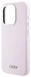 Etui DKNY Liquid Silicone Small Metal Logo MagSafe do Apple iPhone 14 Pro Pink (3666339265830) - obraz 5
