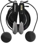 Скакалка со счетчиком EasyFit TwinRope EF-1909-GY скоростная 2.8 м Черно-серая (56003648) - изображение 1
