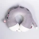 Подушка для шеи Kitty U-образная, серый HP-56-11G - изображение 1