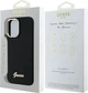 Панель Guess Silicone Script Metal Logo & Frame для Apple iPhone 16 Plus Black (GUHCP16MSMBSLK) - зображення 8