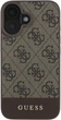 Etui Guess 4G Bottom Stripe do Apple iPhone 16 Brown (GUHCP16SG4GLBR) - obraz 2