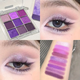 Тени для век Juju dream Purple streamer 9 оттенков, матовые и шиммерные текстуры, Фиолетовые - изображение 3