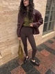 Женские трикотажные лосины Akta Casual , шоколад размер XS ( 1066_XS ) - изображение 1