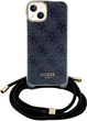 Etui Guess Crossbody Cord 4G Print do Apple iPhone 13/14/15 Black (3666339147921) - obraz 3