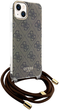 Etui Guess Crossbody Cord 4G Print do Apple iPhone 13/14/15 Brown (3666339148065) - obraz 4