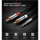Кабель мультимедийный 3.5mm M to 2xRCA M 3.0m AV116 black Ugreen (10590) - изображение 4