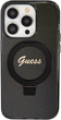 Панель Guess Ring Stand Script Glitter MagSafe для Apple iPhone 14 Pro Max Black (3666339156312) - зображення 1