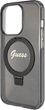 Панель Guess Ring Stand Script Glitter MagSafe для Apple iPhone 14 Pro Max Black (3666339156312) - зображення 6