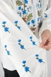 Вышиванка для девочки из натурального льна молочная (010437193-035) 110 - изображение 2