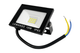 Прожектор світлодіодний LED SMD 10w 6500K IP65 800LM "Посейдон" чорний "LEMANSO" LMP104-10 - зображення 1