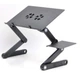 Столик трансформер раскладной Laptop Table T8 с вентилятором и активным охлаждением, регулируемый портативный столик для ноутбука с подставкой для мыши - изображение 5