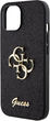 Etui plecki Guess Glitter Script Big 4G do Apple iPhone 13/14/15 Black (3666339147365) - obraz 6