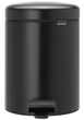Відро для сміття Brabantia Pedal Bin 5 л Matt Black (112928) - зображення 1